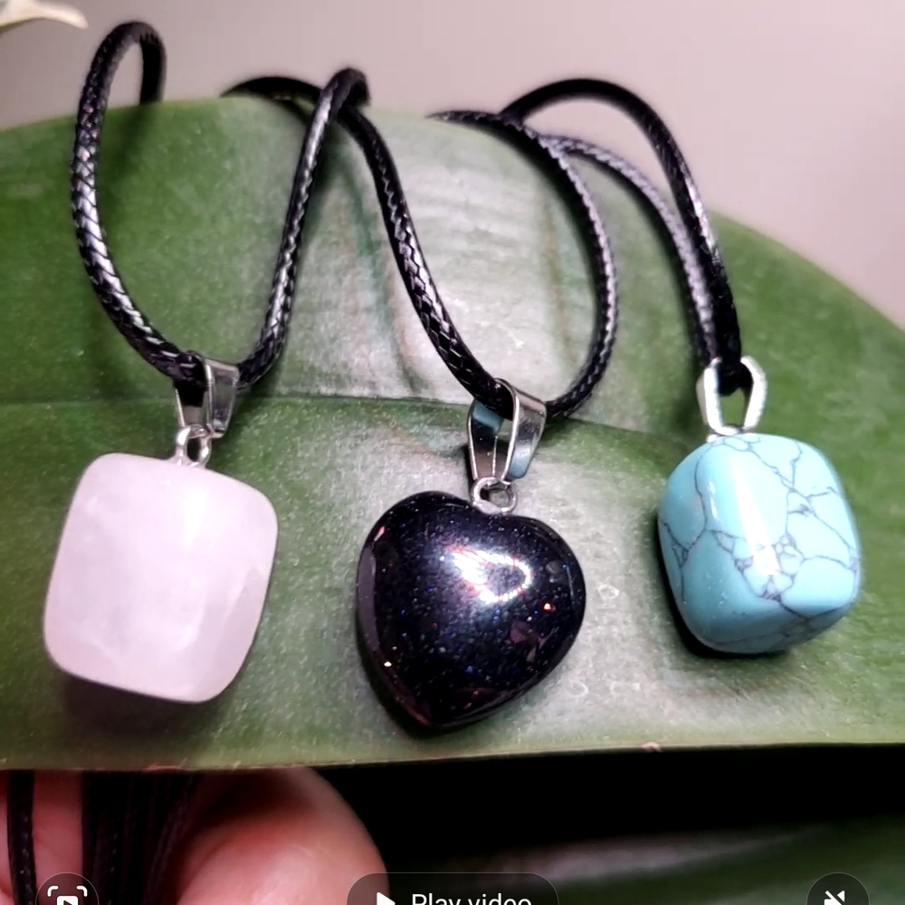 3pc Stone Necklaces